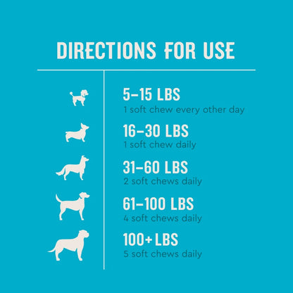 (3 Pack)  Hip & Joint Supplement for Dogs, Chicken Flavored Soft Chews, 7.4 Oz, 60 Count