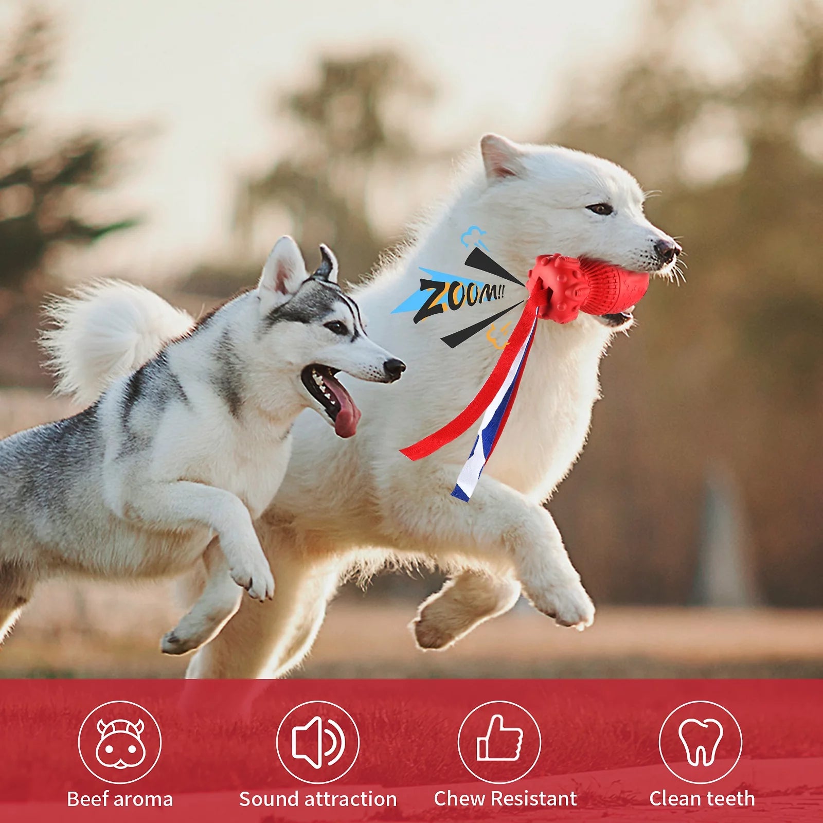 Dog Squeaky Toy for Large Medium Chewers, Interactive Dog Toys."Clearance Product, Random Color, Please Don'T Purchase If You Mind."